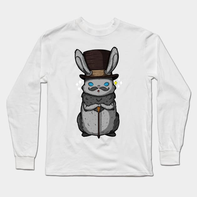 Top Hat Bunny Long Sleeve T-Shirt by zarya_kiqo